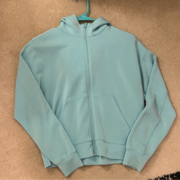 Light Blue Kids Zella Athleisure Jacket - Picture 1 of 5